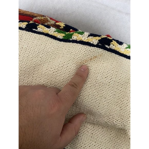 Vintage Marisa Christina Women’s Hand Knitted Sweater women golfer multi small - Picture 10 of 11